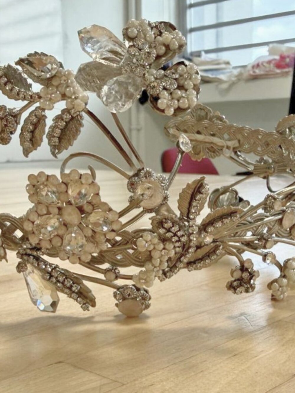 Maria Elena "April Showers" Bridal Headband Halo NWT - Picture 2 of 11